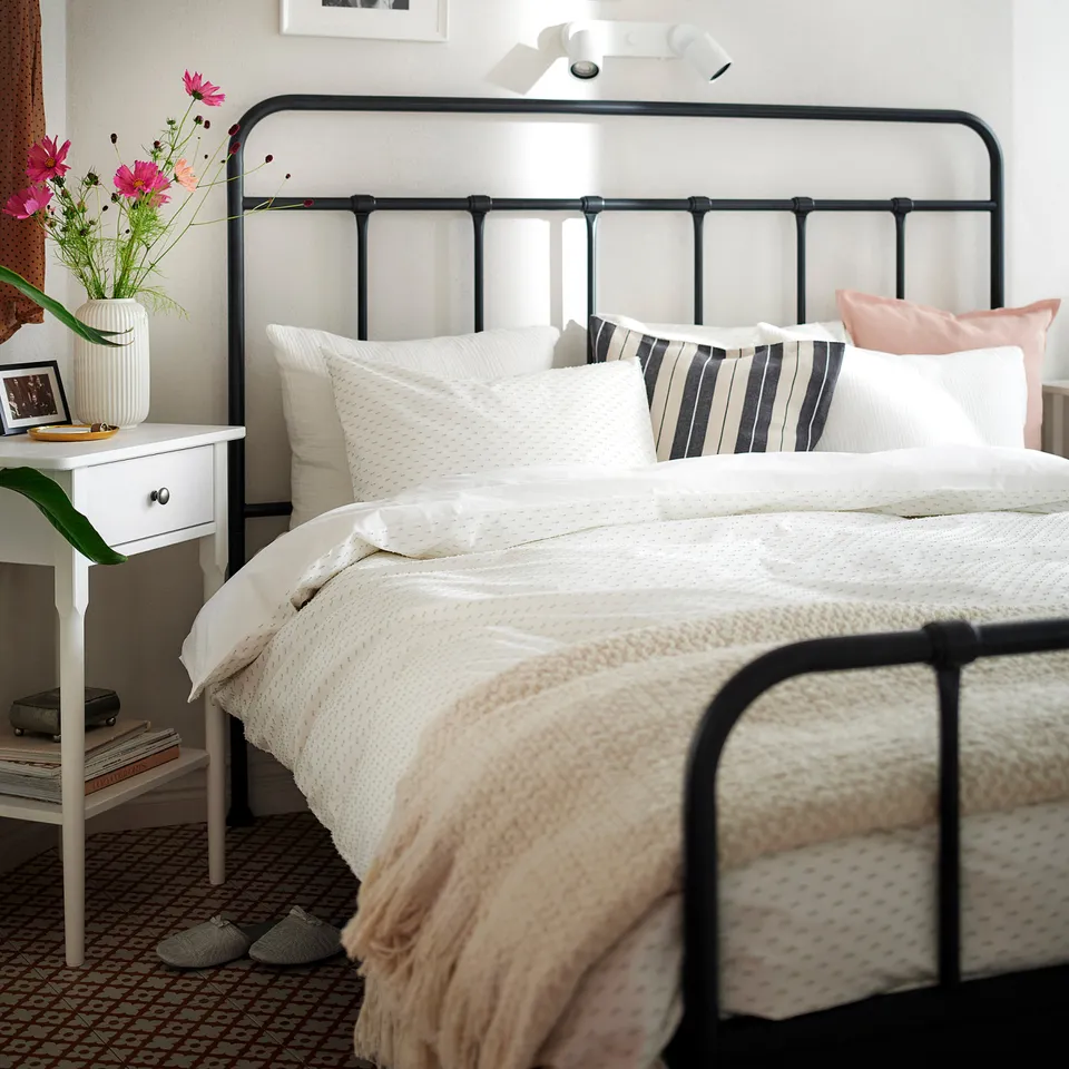 part: BANDKNIPPE duvet cover and 2 pillowcases