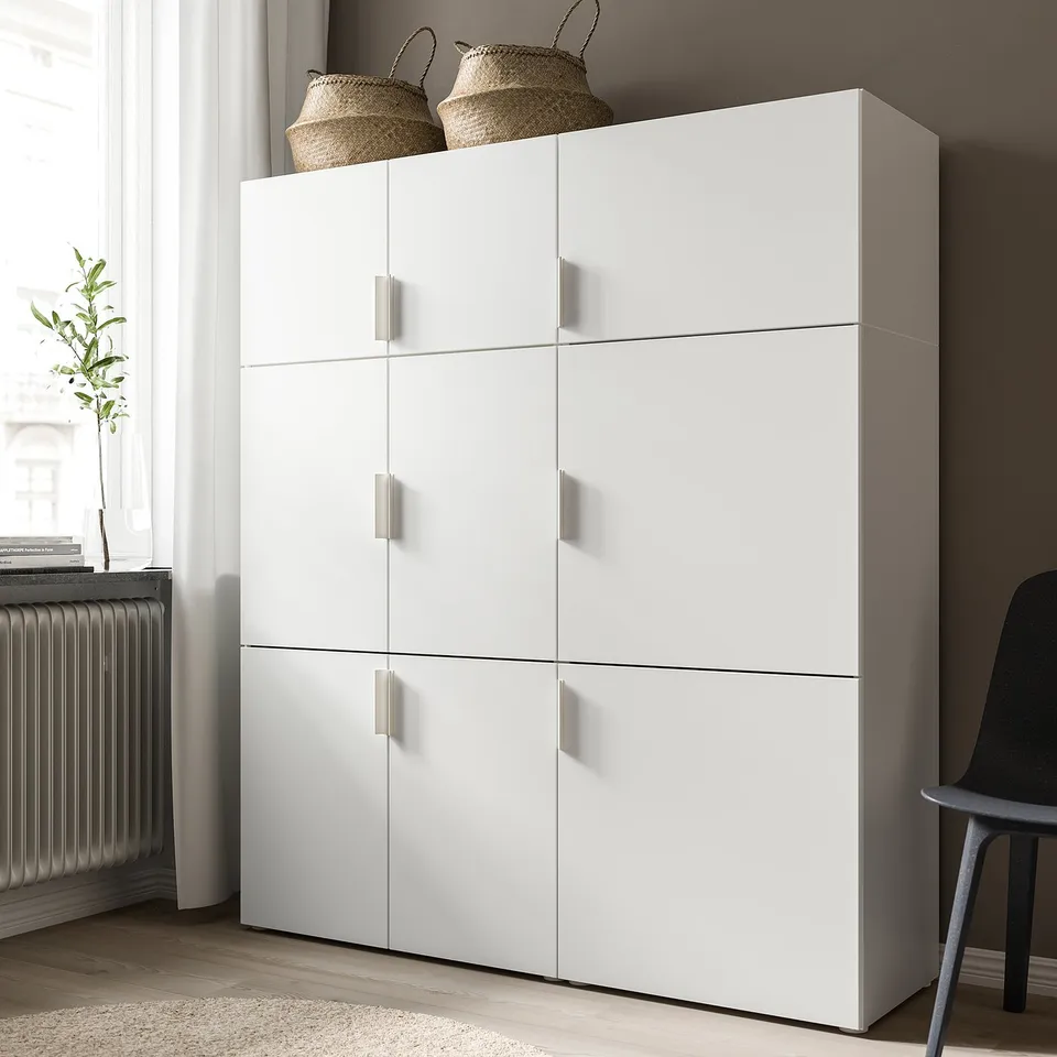 FONNES Door with soft closing hinges, white, 60x40 cm