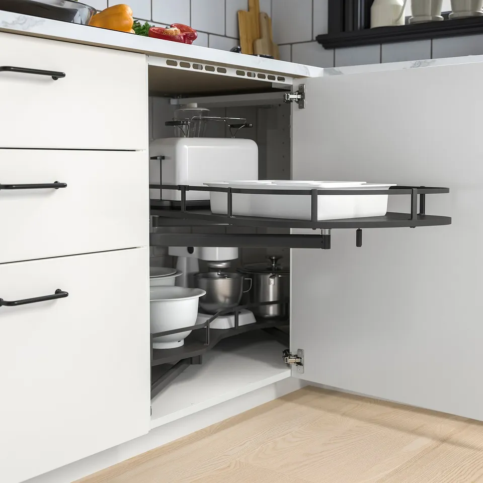 part: UTRUSTA crnr base cabinet pull-out fitting