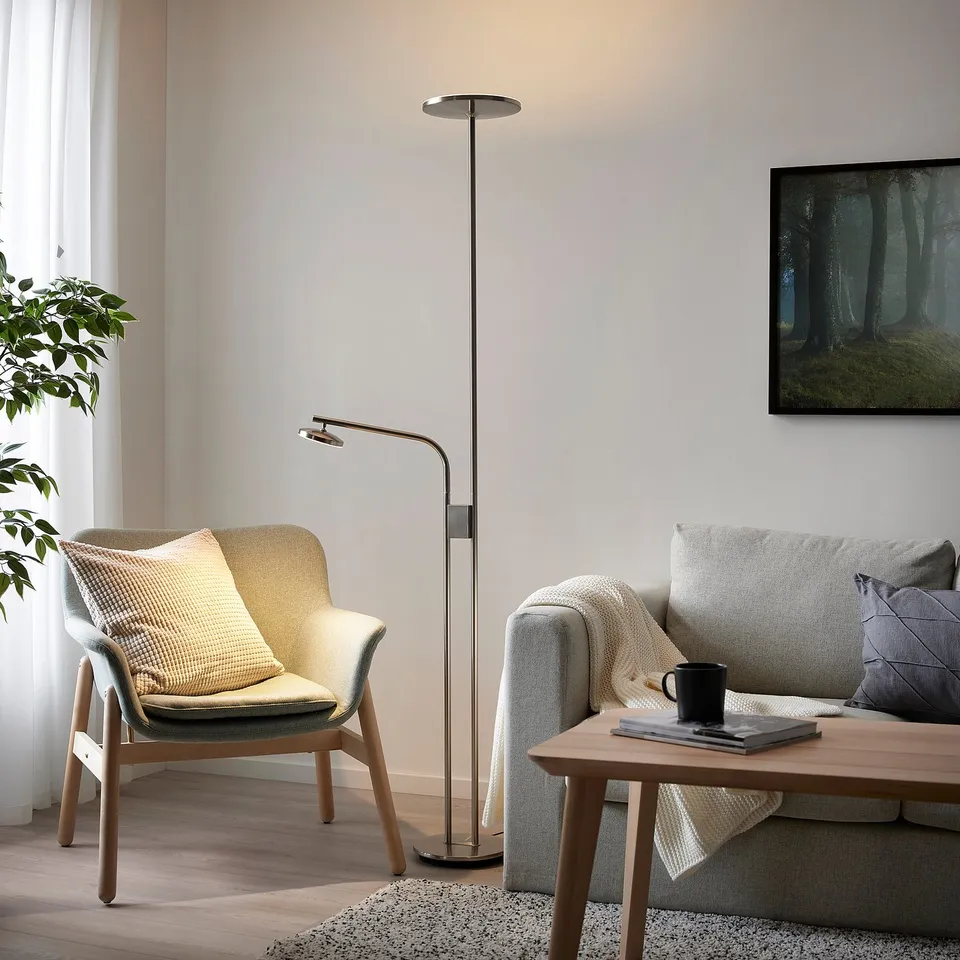 part: ISJAKT LED floor uplighter/reading lamp