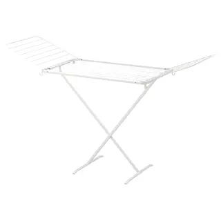 MULIG drying rack, in/outdoor, white, Length 173 x Width 57 x Height 103 cm
