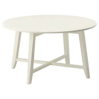 KRAGSTA coffee table, white, 90 cm