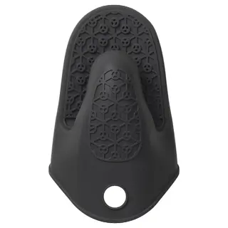 SANDVIVA oven glove, silicone/dark grey, Length 20 cm