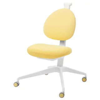 DAGNAR children's desk chair, yellow, Width 58 x Depth 63 x Height 98 cm
