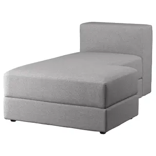 JÄTTEBO chaise longue module, right, Tonerud grey, Width 95 x Depth 160 x Height 71 cm
