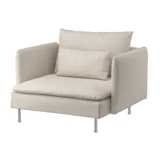 SÖDERHAMN armchair, Gunnared beige, Width 105 x Depth 99 cm