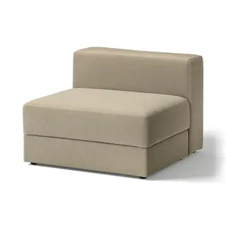 JÄTTEBO cover 1,5-seat module with storage, Johanneshov brown-beige