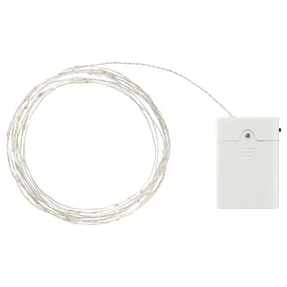 STRÅLA LED lighting chain, battery-operated/micro multicolour