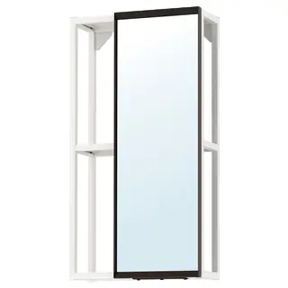 ENHET mirror cabinet, white, 40x17x75 cm