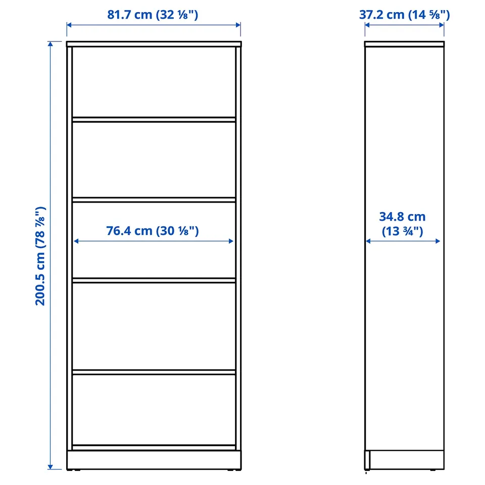 Illustration with measurements for the product: TONSTAD.