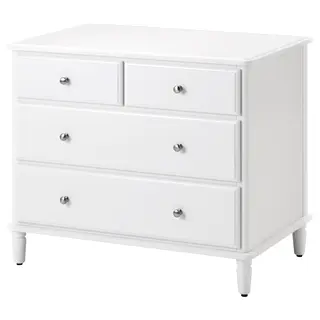TYSSEDAL chest of 4 drawers, white, Width 87 x Depth 54 x Height 76 cm