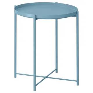 GLADOM tray table, light blue, 45x53 cm
