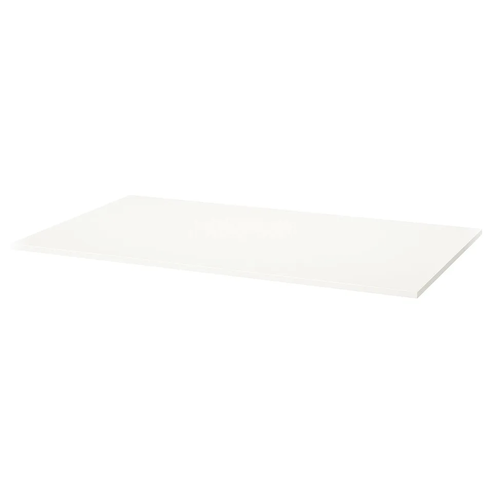 White VIHALS rectangular tabletop with sleek, minimalist design.