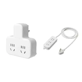 KOPPLA set: 2-way adaptor plug + 3-way socket