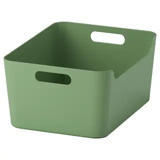 UPPDATERA box, green, Width 33.5 x Depth 24 x Height 14.5 cm