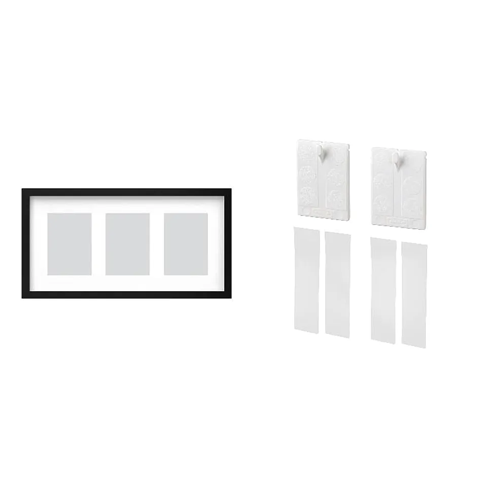 frame + adhesive hook ×2, photo 1