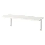 BURHULT / SIBBHULT wall shelf, white/white, 59x20 cm