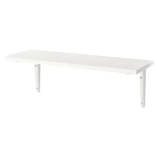 BURHULT / SIBBHULT wall shelf, white/white, 59x20 cm