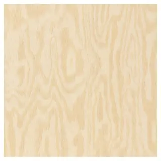KALBÅDEN door with hinges, lively pine effect, 40x40 cm