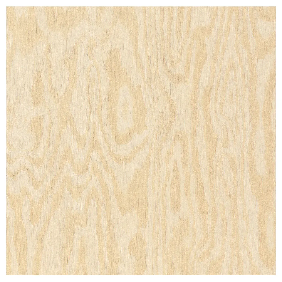 KALBÅDEN pine-effect door, light wood grain, rectangular, simple style.