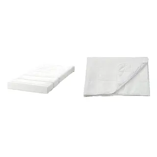 INNERLIG/ÄNGSKORN set: spring mattress for extendable bed + mattress protector