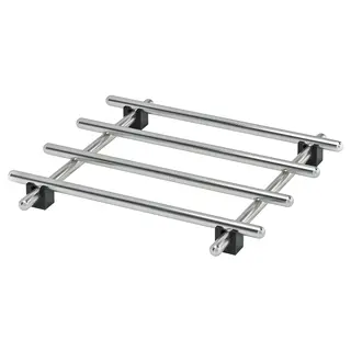 LÄMPLIG pot stand, stainless steel, 18x18 cm