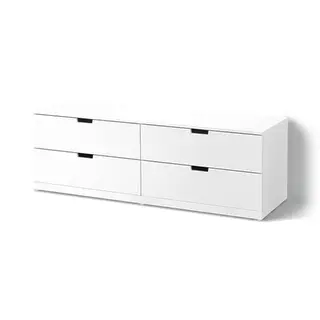 NORDLI chest of 4 drawers, white, 160x54 cm