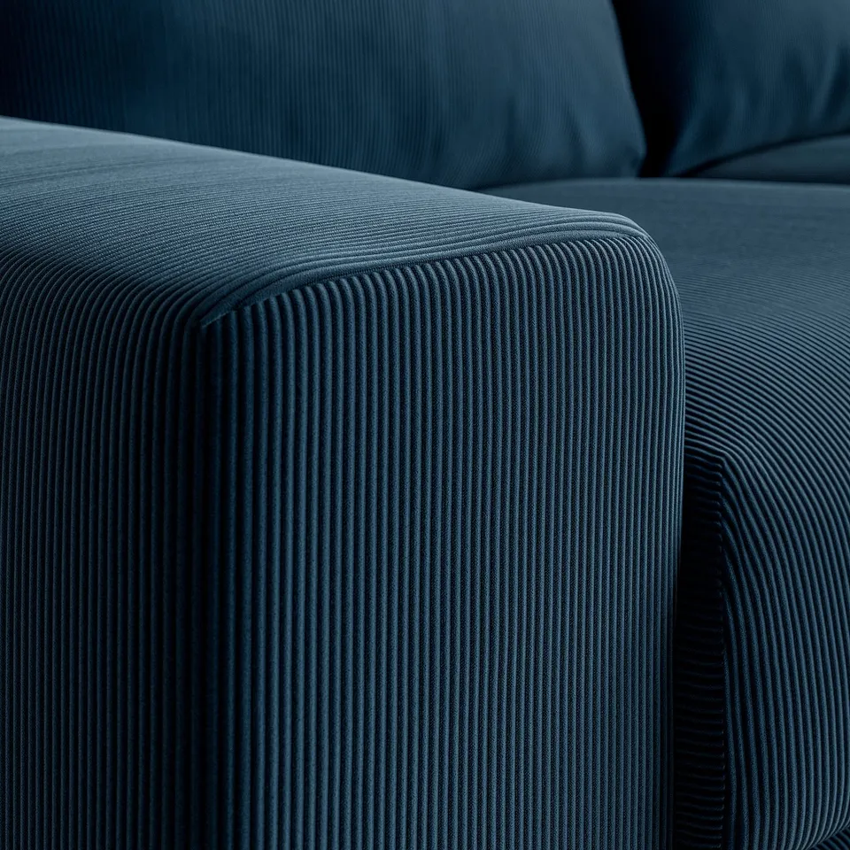 VIMLE 3-seat sofa, with wide armrests/Kelinge dark blue