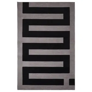 BLÅSKATA rug, black/grey, 105x160 cm