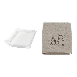 SKÖTSAM set: babycare mat + cover for babycare mat