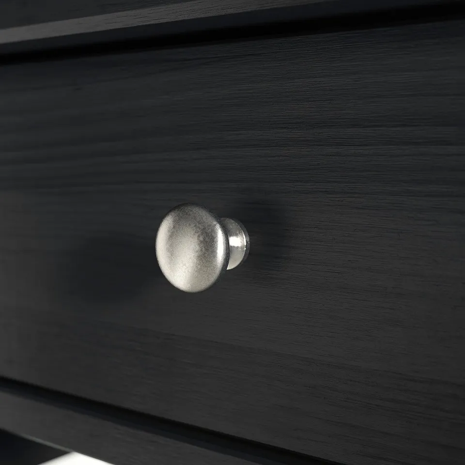 BLÄSTÅSEN Bedside table, black, 50x37x76 cm