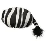 SANDLÖPARE stool cover, black white/zebra pattern, 38 cm