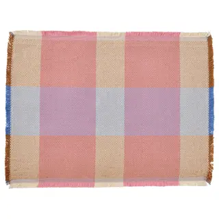 STRANDFLOKA place mat, patterned/multicolour, Length 45 x Width 35 cm