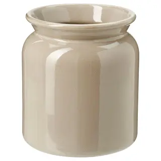 BRUGDHAJ utensil holder, beige, 15 cm