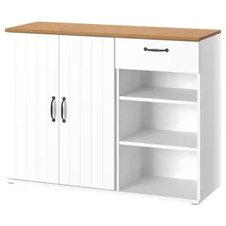 SKRUVBY sideboard, white, 120x38x90 cm