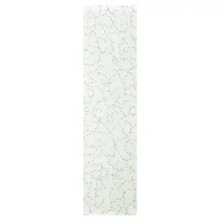 LINNABERG door, green/patterned, 50x195 cm