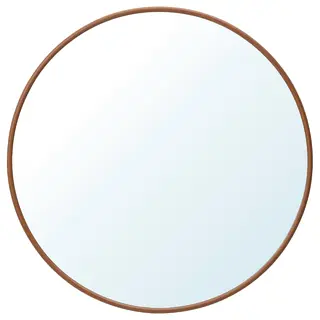 EDSGARN mirror, walnut effect, 80 cm