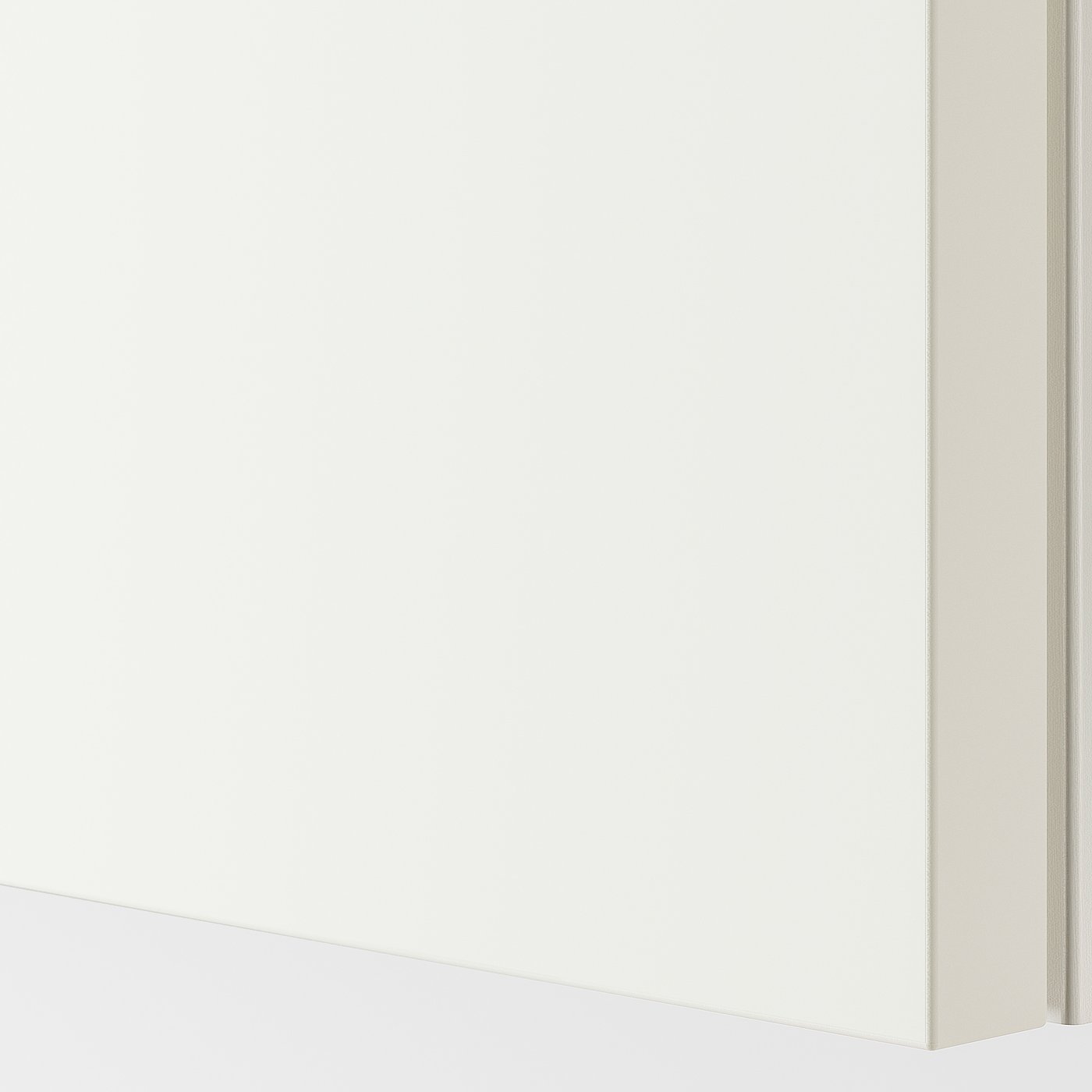 Modern white sliding door with smooth, clean finish.