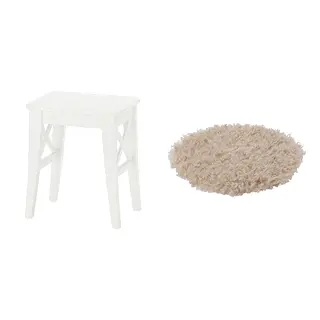 MADONNALILJA/ROSENTORP set: stool + chair pad