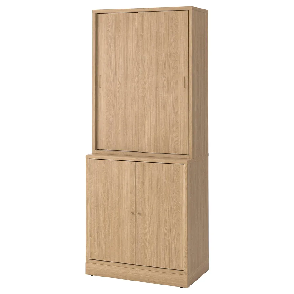 TONSTAD oak cabinet: hinged & sliding doors, sleek wood finish, modern & functional