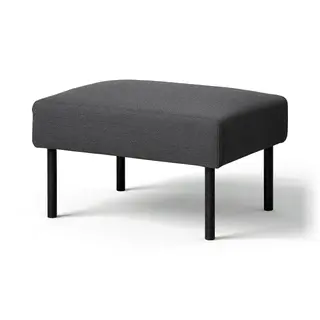 GLOSTAD footstool, Knisa dark grey, Height 41 x Length 68 x Width 58 cm