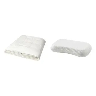 MJUKDÅN Winter silk duvet / Ergonomic Pillow 150x200 cm