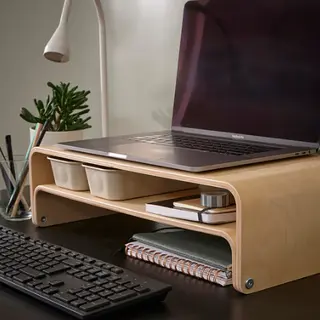 NOJIG/VATTENKAR set: laptop/monitor stand + organiser x2