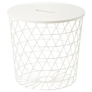 KVISTBRO storage table, white, 44 cm