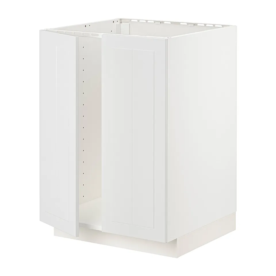 METOD cabinet in white, square, modern design.