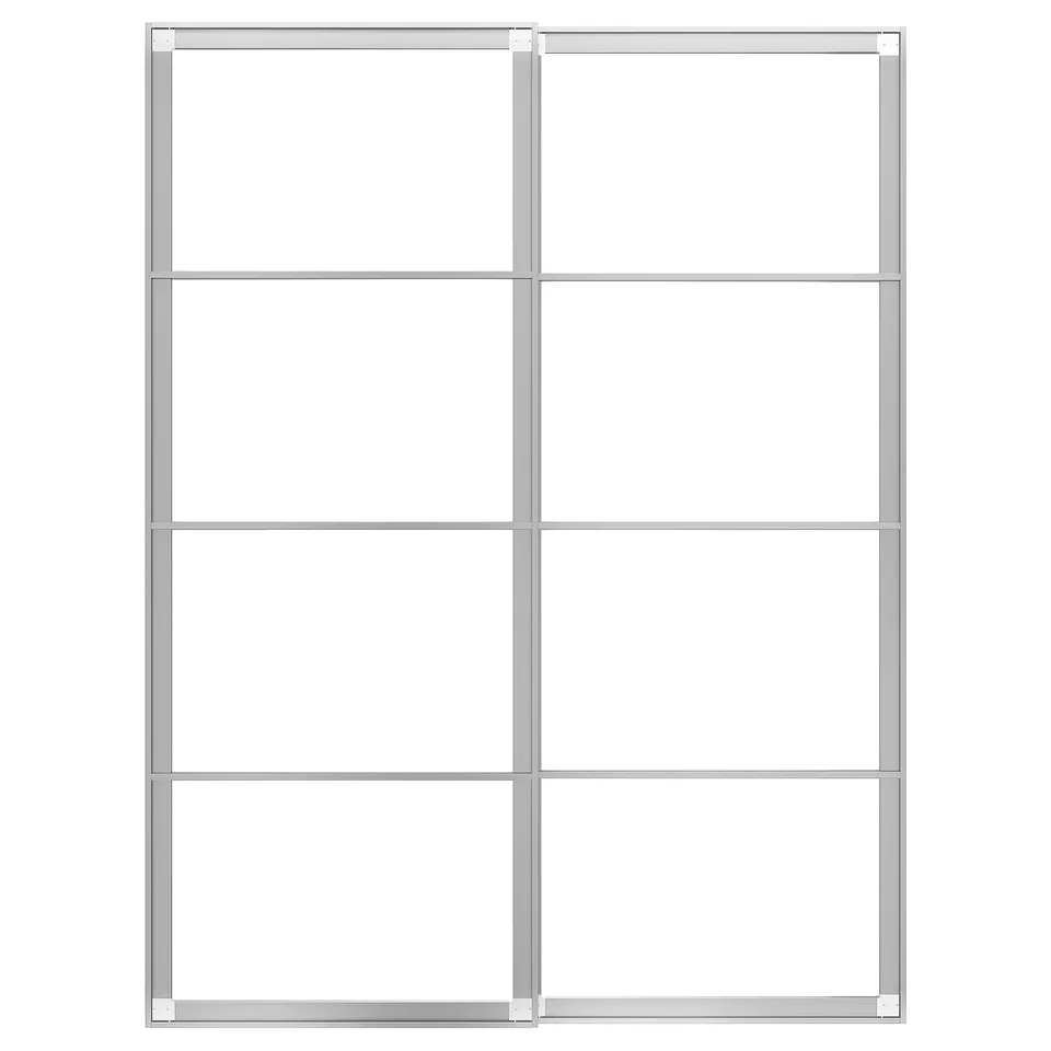 part: PAX pair of sliding door frames w rail