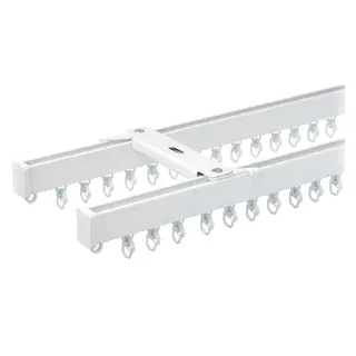 VIDGA curtain track set f ceiling, 2 trck, white
