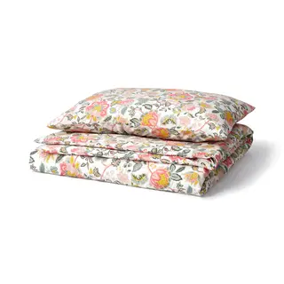 DAGGSALVIA duvet cover and pillowcase, multicolour/floral pattern, 150x200/50x80 cm