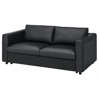 VIMLE 2-seat sofa-bed, Grann/Bomstad black, Width 190 x Depth 98 cm