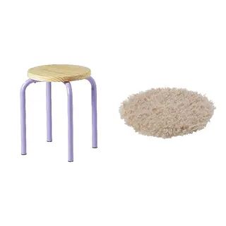 DOMSTEN/MADONNALILJA set: stool + chair pad